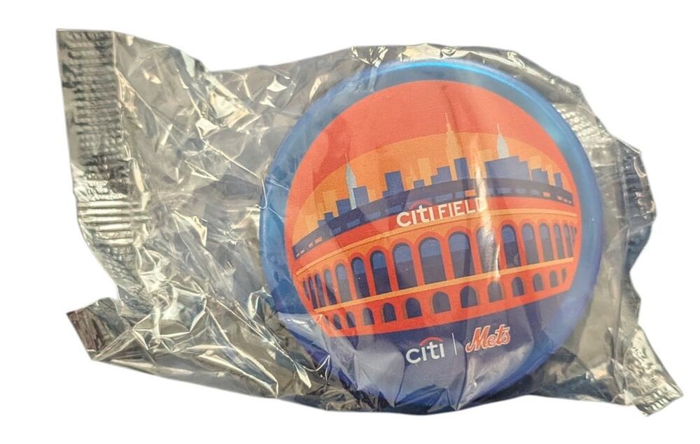 Blue Sealed New York Mets MLB Baseball Team Citi Field Stadium Bag Chip Clip